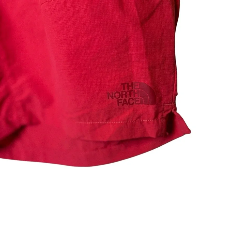 The North Face Red Solid Pull On Nylon‎ Shorts 7